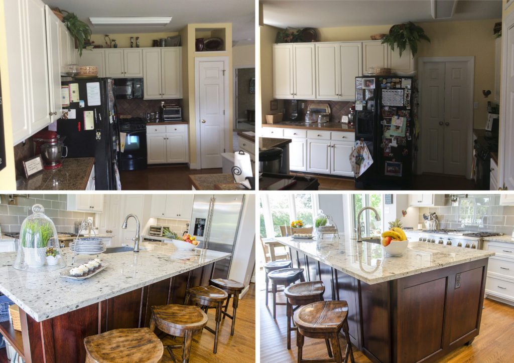 Before and After of the Kitchen Space