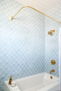 fish scale tile bathroom tile trend