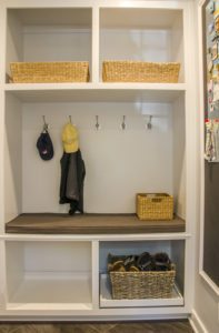 Mudroom with custom built-ins