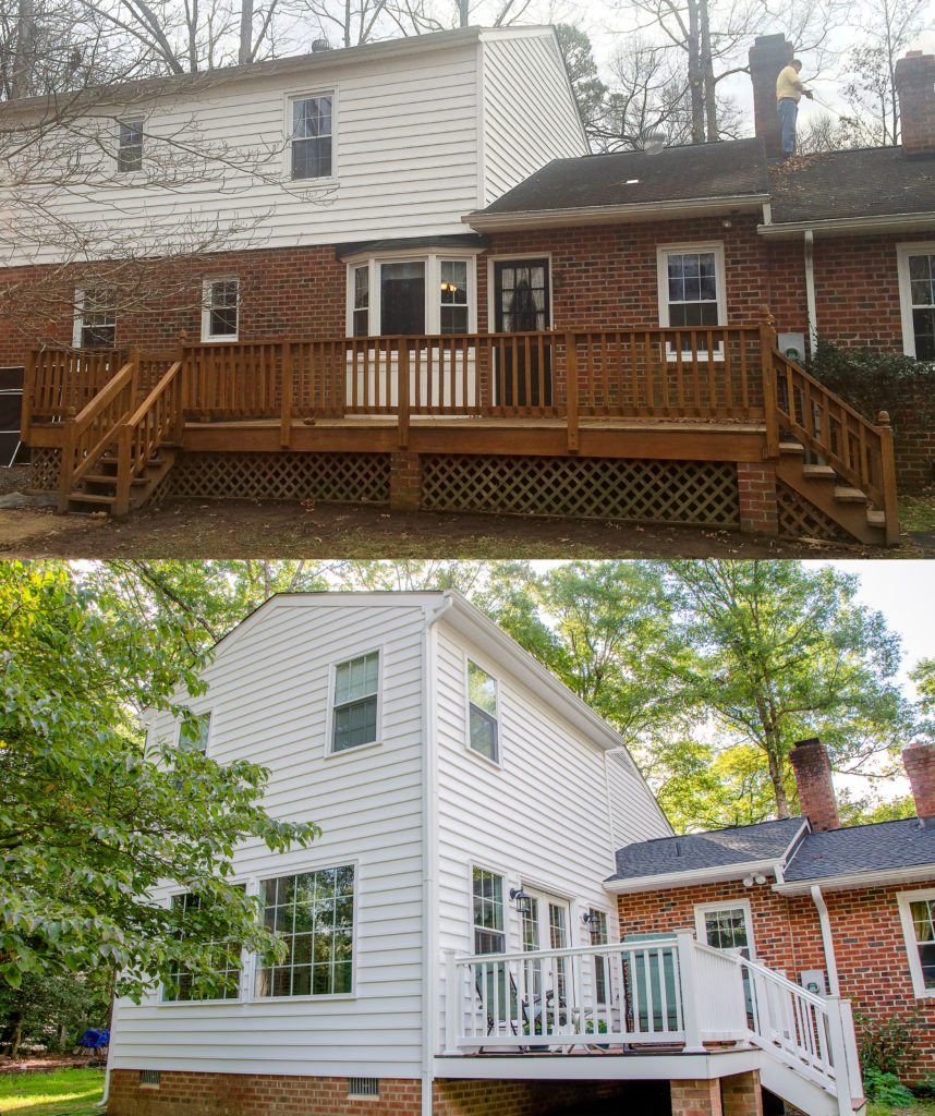 before and after two-story home addition