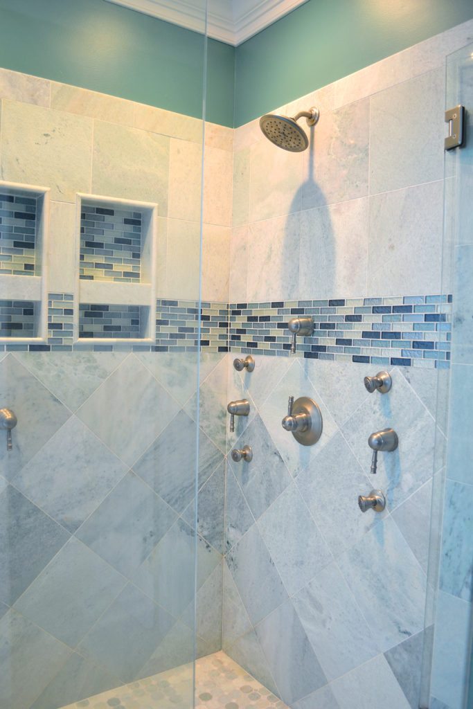 shower design body sprays custom tile