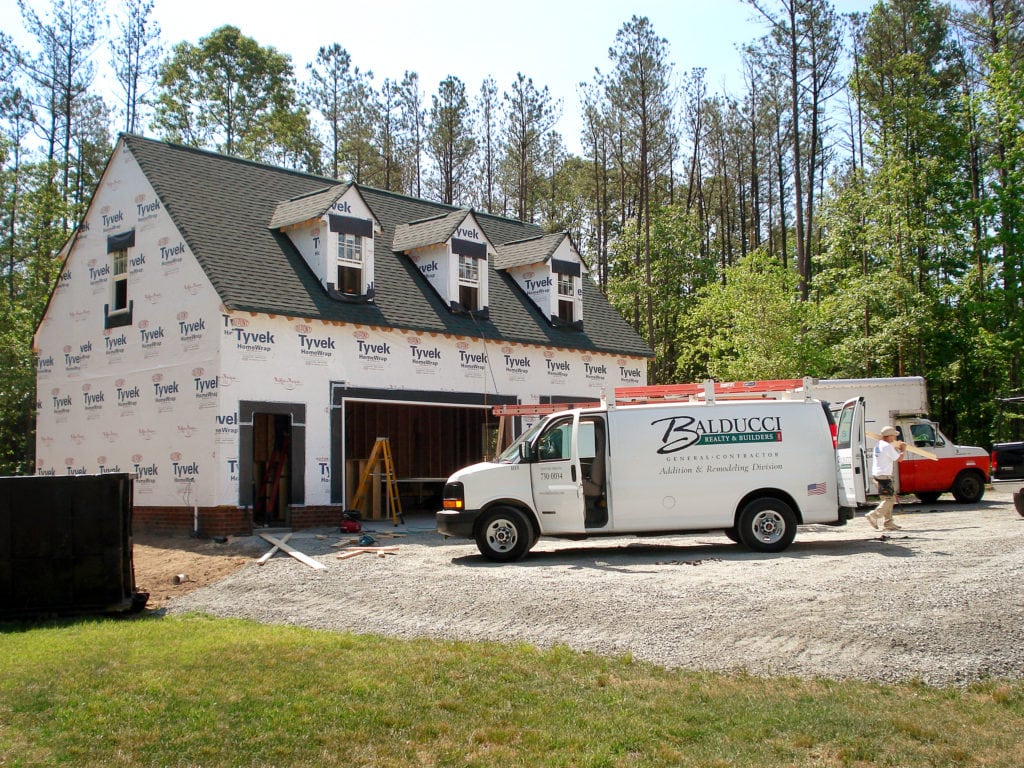 detached garage addition by Balducci Builders